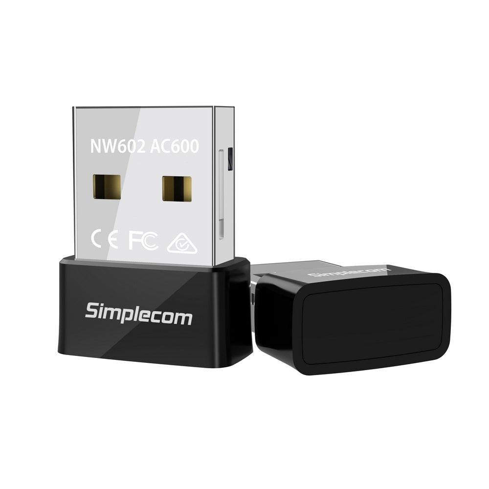 Simplecom NW602 AC600 Dual Band Nano USB WiFi Wireless Adapter.