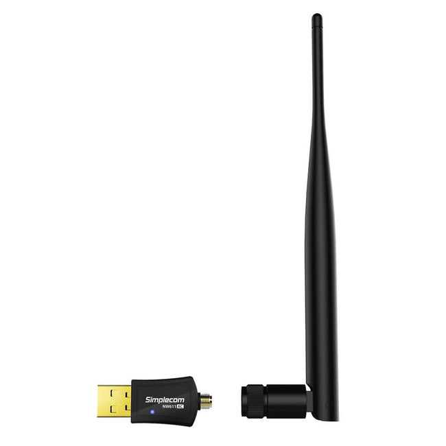 Simplecom NW611 AC600 WiFi Dual Band USB Adapter with 5dBi High Gain Antenna Main Image