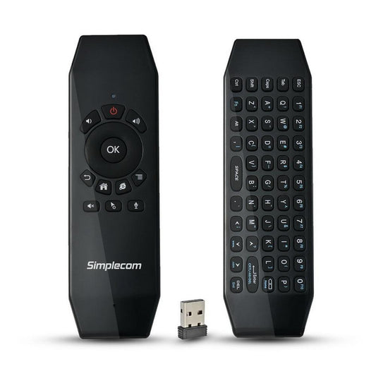 Simplecom RT150 2.4GHz Wireless Remote Air Mouse Keyboard with IR Learning.