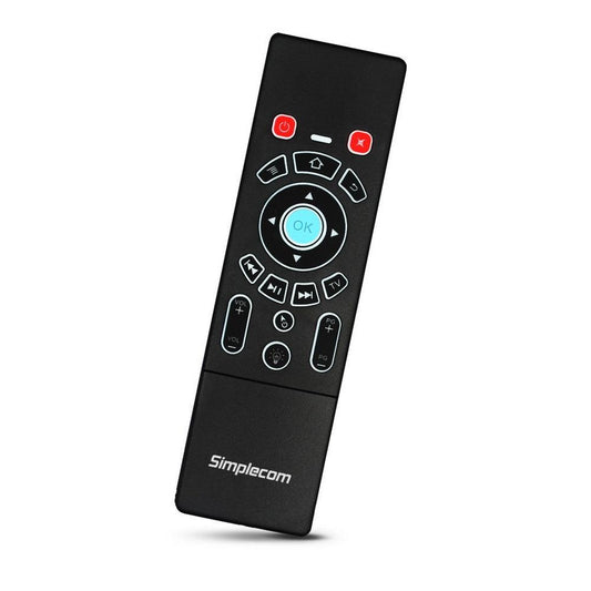 Simplecom RT250 Rechargeable 2.4GHz Wireless Remote Air Mouse Keyboard with Touch Pad and Backlight.