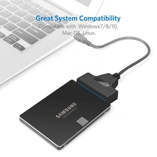 Simplecom SA128 USB 3.0 to SATA Adapter Cable for 2.5" SSD/HDD.