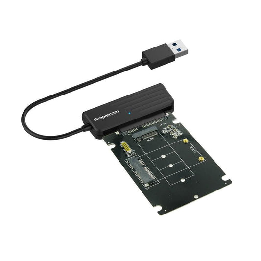 Simplecom SA225 USB3.0 to mSATA + M.2 (NGFF B Key) 2 In 1 Combo Adapter.
