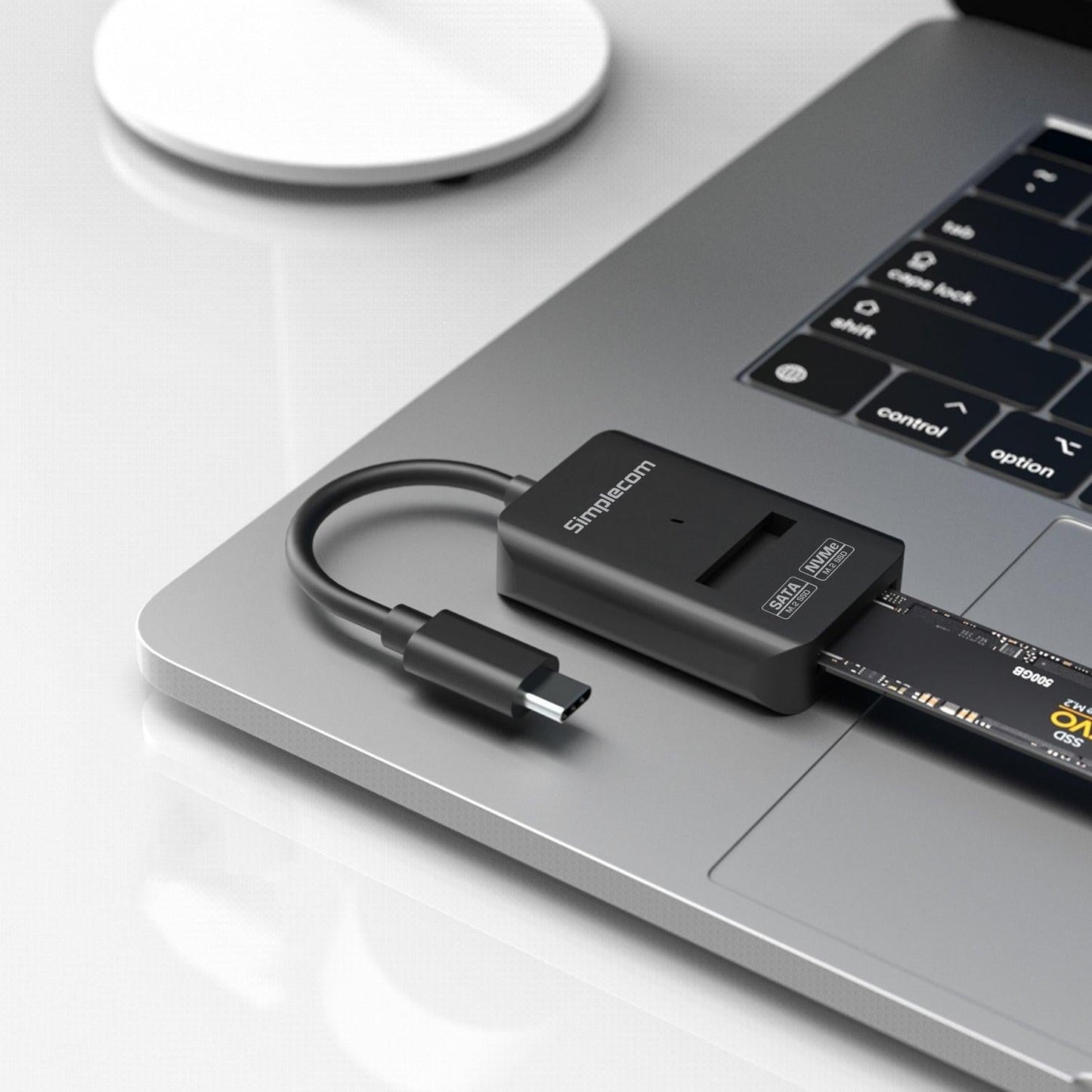 Simplecom SA506 NVMe / SATA Dual Protocol M.2 SSD to USB-C Adapter Converter USB 3.2 Gen 2 10Gbps.