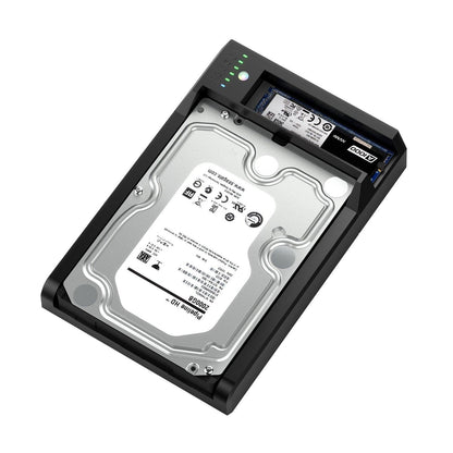Simplecom SD570 NVMe M.2 + SATA HDD and SSD Dual Bay Docking Station USB 3.2 Gen 2 10Gbps Offline Clone.
