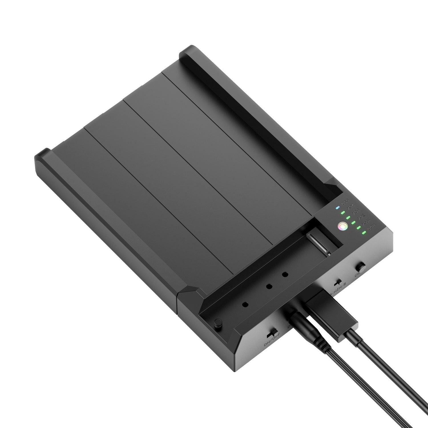 Simplecom SD570 NVMe M.2 + SATA HDD and SSD Dual Bay Docking Station USB 3.2 Gen 2 10Gbps Offline Clone.
