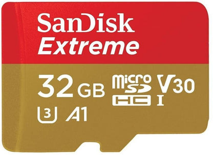 SANDISK SDSQXAF-032G-GN6MN 32GB MICRO SDHC EXTREME A1 V30, UHS-I/ U3, 100MB/s ,NO  SD ADAPTER.