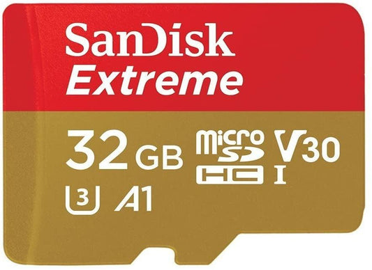 SANDISK SDSQXAF-032G-GN6MN 32GB MICRO SDHC EXTREME A1 V30, UHS-I/ U3, 100MB/s ,NO  SD ADAPTER.