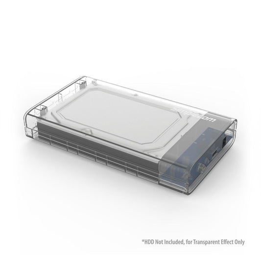 Simplecom SE301 3.5" SATA to USB 3.0 Hard Drive Docking Enclosure Clear.
