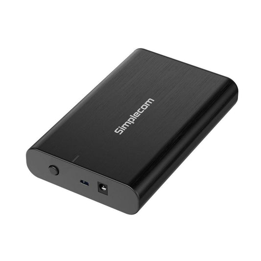 Simplecom SE331 Aluminium 3.5'' SATA to USB-C External Hard Drive Enclosure USB 3.2 Gen1 5Gbps.