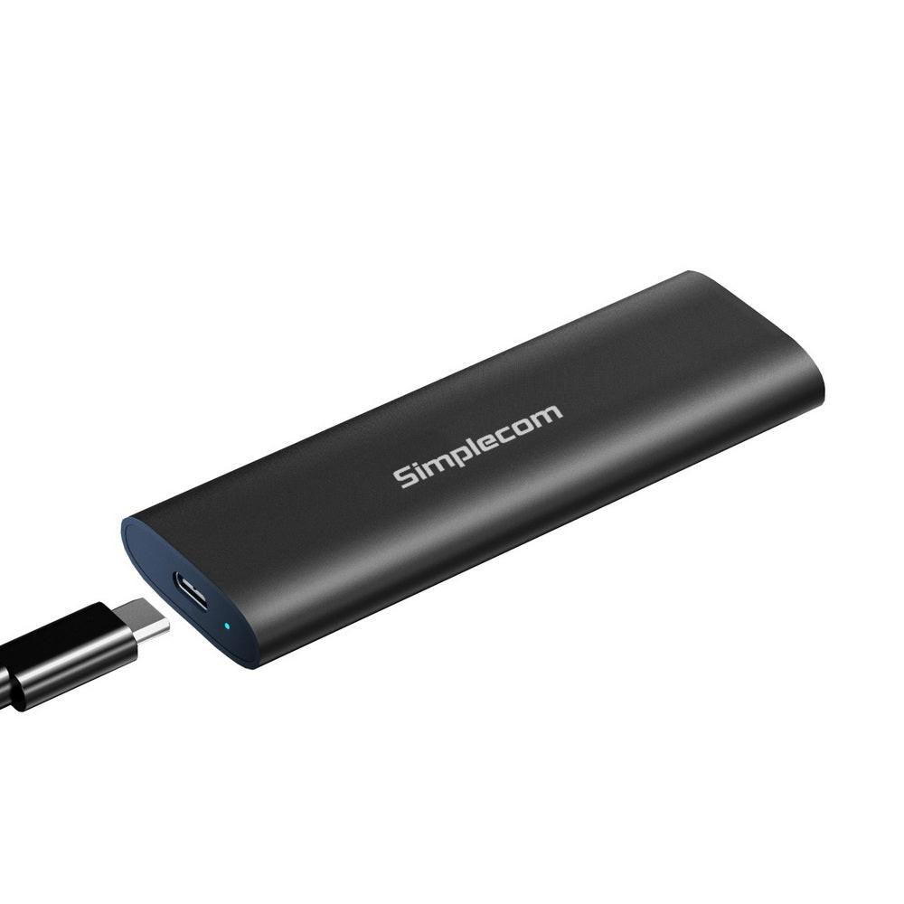 Simplecom SE516 NVMe / SATA Dual Protocol M.2 SSD Tool-Free USB-C Enclosure USB 3.2 Gen 2 10Gbps.
