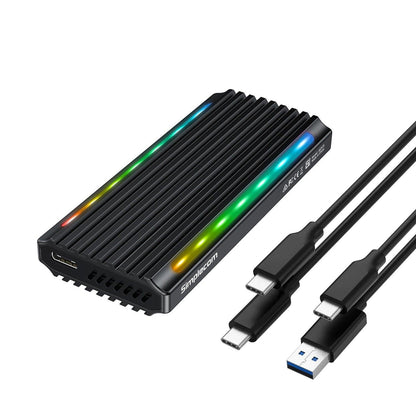 Simplecom SE525 NVMe / SATA M.2 SSD USB-C Enclosure with RGB Light USB 3.2 Gen 2 10Gbps.