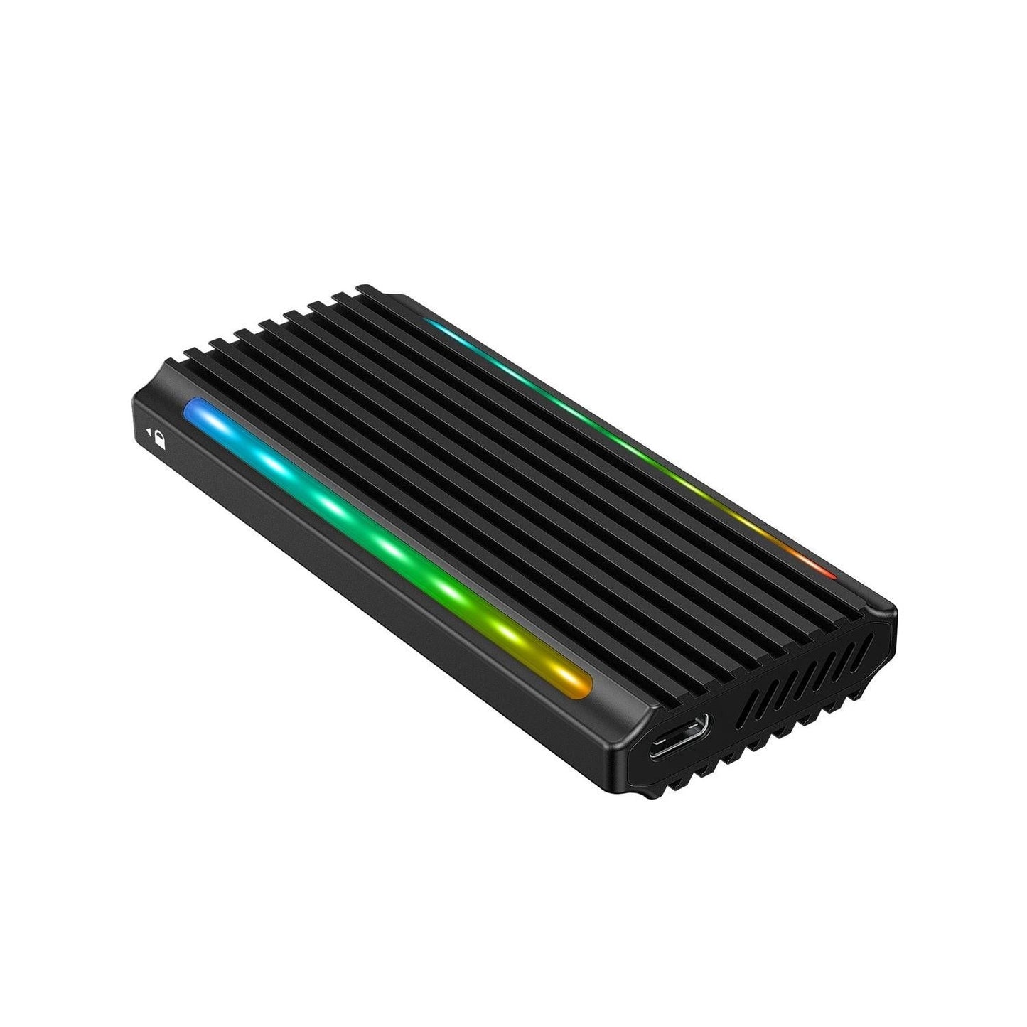 Simplecom SE525 NVMe / SATA M.2 SSD USB-C Enclosure with RGB Light USB 3.2 Gen 2 10Gbps.