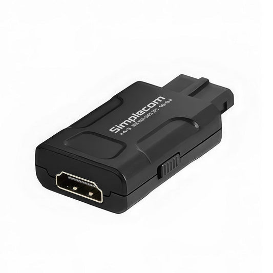 Simplecom CM461v2 HDMI Adapter Composite AV and S-Video to HDMI Converter for Nintendo NGC N64 SNES SFC.