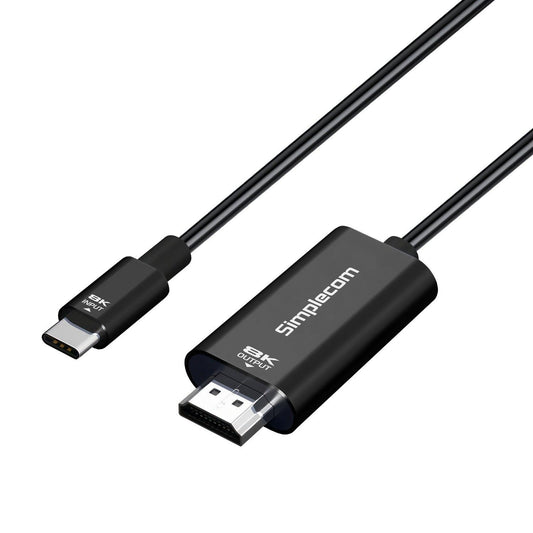 Simplecom DA324 USB-C to HDMI 2.1 Cable 2M HDCP 8K@60Hz.