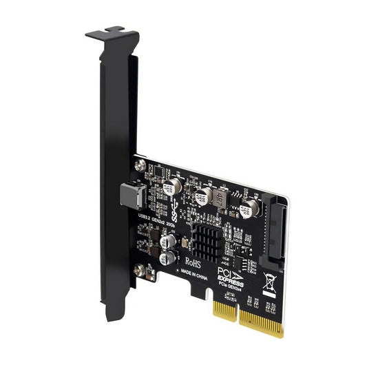 Simplecom EC318v2 PCI-e x4 to USB 3.2 Gen2x2 20Gbps USB-C Expansion Card.