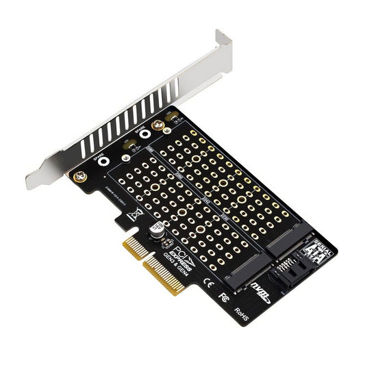 Simplecom EC412v2 NVMe and SATA M.2 SSD to PCIe x4 Expansion Card.