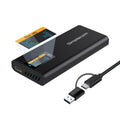 Simplecom SE530 NVMe / SATA M.2 SSD to USB-C Enclosure with SMART LED Screen USB 3.2 Gen 2 10Gbps.