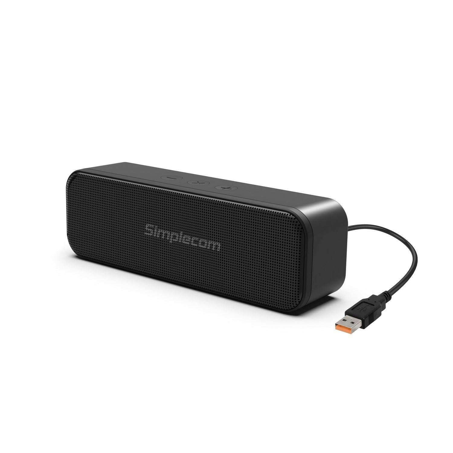 Simplecom UM228 Portable USB Stereo Soundbar Speaker Plug and Play with Volume Control for PC Laptop.
