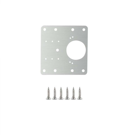 1 Pcs Kitchen Cupboard Door Cabinet Hinges Repair Plate Brackets Kit Fixing Screws.