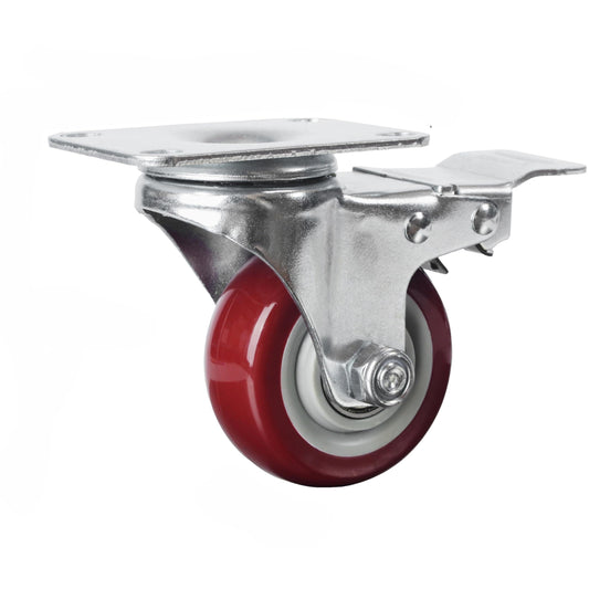 3 inch Heavy Duty Casters Lockable Caster Wheel Swivel Casters Castor with Brakes for Furniture and Workbench Cart.