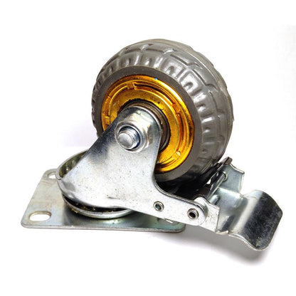 3" Heavy Duty Industrial Swivel Brake Caster Wheel Caster Wheels Castor load 50KG Trolley Cart.