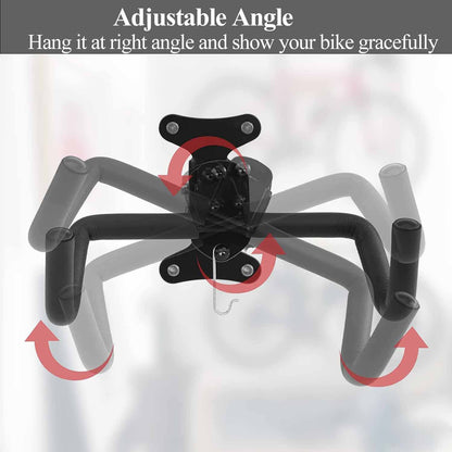 Black Storage Bicycle Wall Mount Wall Hook Bike Wall Rack Space Saving Bike Storage Bracket.