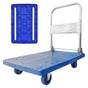 300kg Foldable Warehouse Platform Trolley Truck Dolly Platform Cart Swivel Wheels Moving Cart Flatbed.