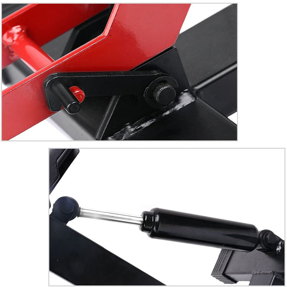 Motorcycle Jack Dirt Bike Stand Adjustable Lift Hoist Table Height Lifting Stand.