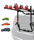 3 Bike Universal Cycle Bicycle Car Rear Carrier Rack Hanger Mount for Car Sedan Hatchback Minivan SUV.