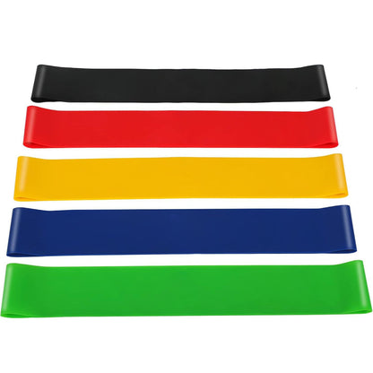 5 Pcs Resistance Bands Exercise Bands Resistance Bands Set Workout Bands Leg Yoga Bands.