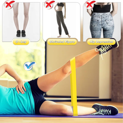 5 Pcs Resistance Bands Exercise Bands Resistance Bands Set Workout Bands Leg Yoga Bands.