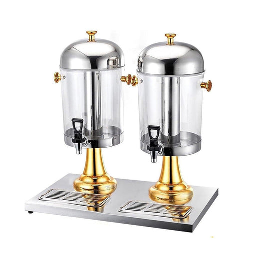 16L Commercial Restaurant Buffet Beverage Juice Beverage Dispenser Drink Container Gold.