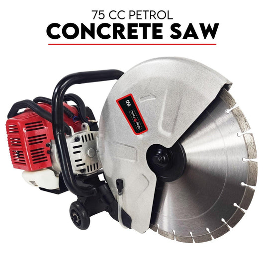 75CC Petrol Demolition Saw Concrete Cut Off Wet Demo Cutter Road Brick 350MM.