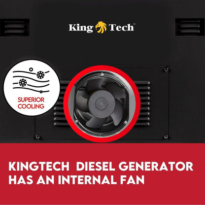 Diesel Generator Single Phase 8.4kw Rated Diesel 6kw 13hp Portable.