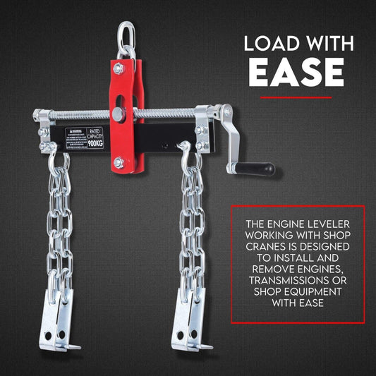 Engine Leveler Balancer Load Shop Crane Hoist Chain Lift Loading Leveller 2000lb - 907kg.
