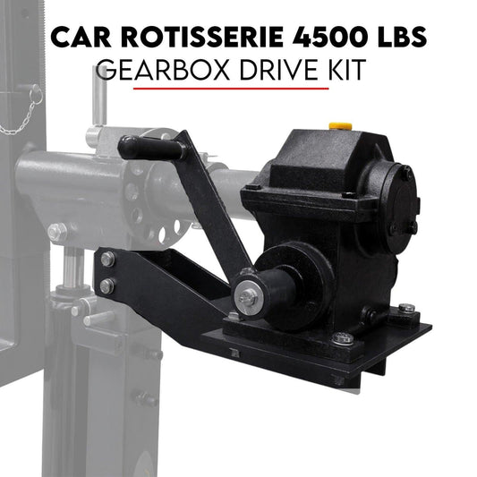 Gear Box Drive Rotation Conversion Kit for Car Rotisserie 4500LBS Auto Repair.