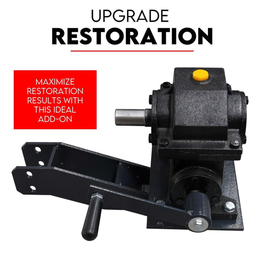 Gear Box Drive Rotation Conversion Kit for Car Rotisserie 4500LBS Auto Repair.