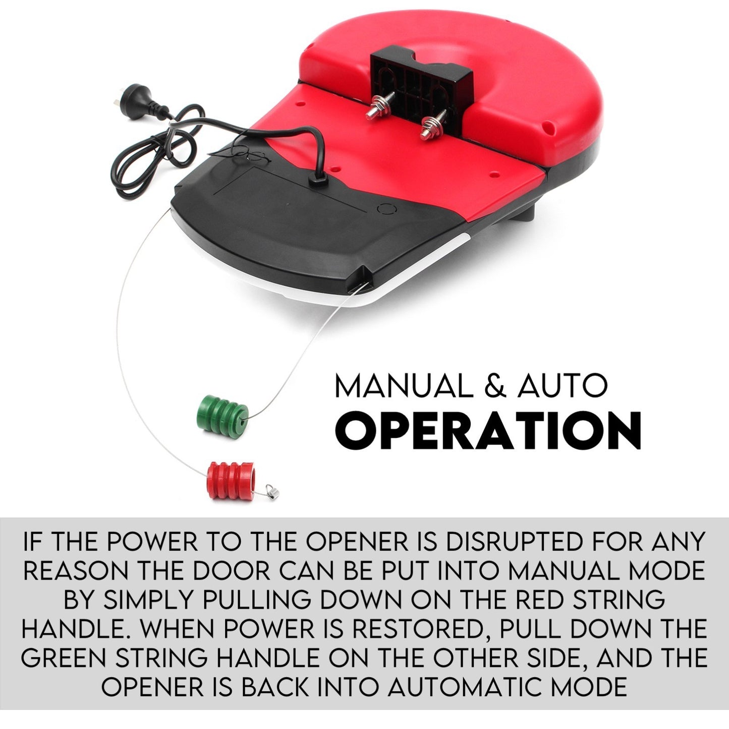Automatic Roller Door Opener Garage Powerful 1200N Motor Garage 22m2; Rolling AU