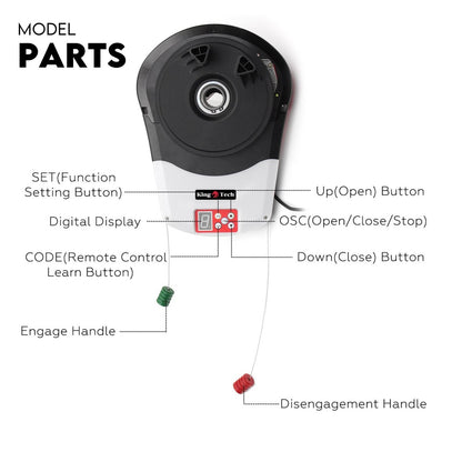 Automatic Roller Door Opener Garage Powerful 1200N Motor Garage 22m2; Rolling AU