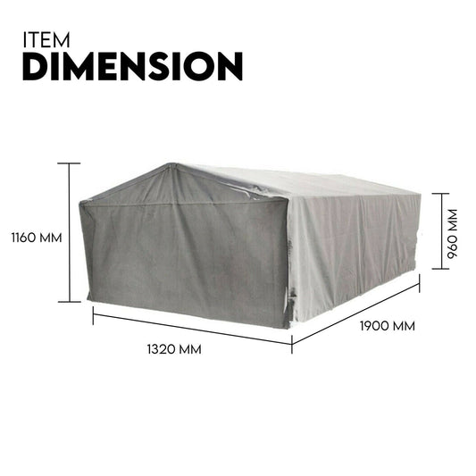 900mm Trailer Cage Canvas Tarp Cover for 6x4 High Quality Cage Universal 3 foot.