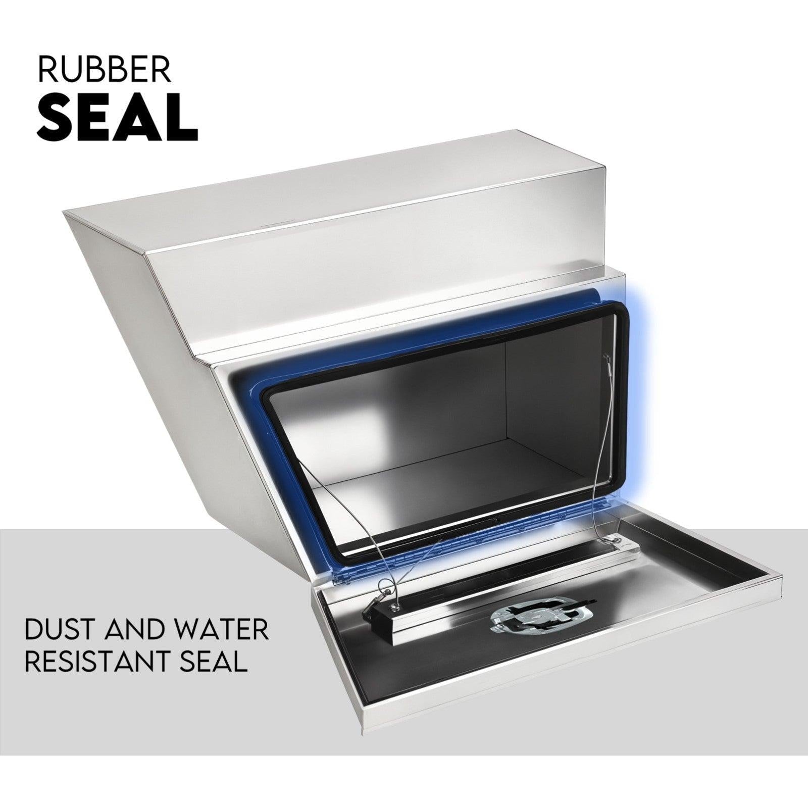 600mm Pair of Under Tray Undertray Tool Box Aluminium Alloy Underbody Toolbox.