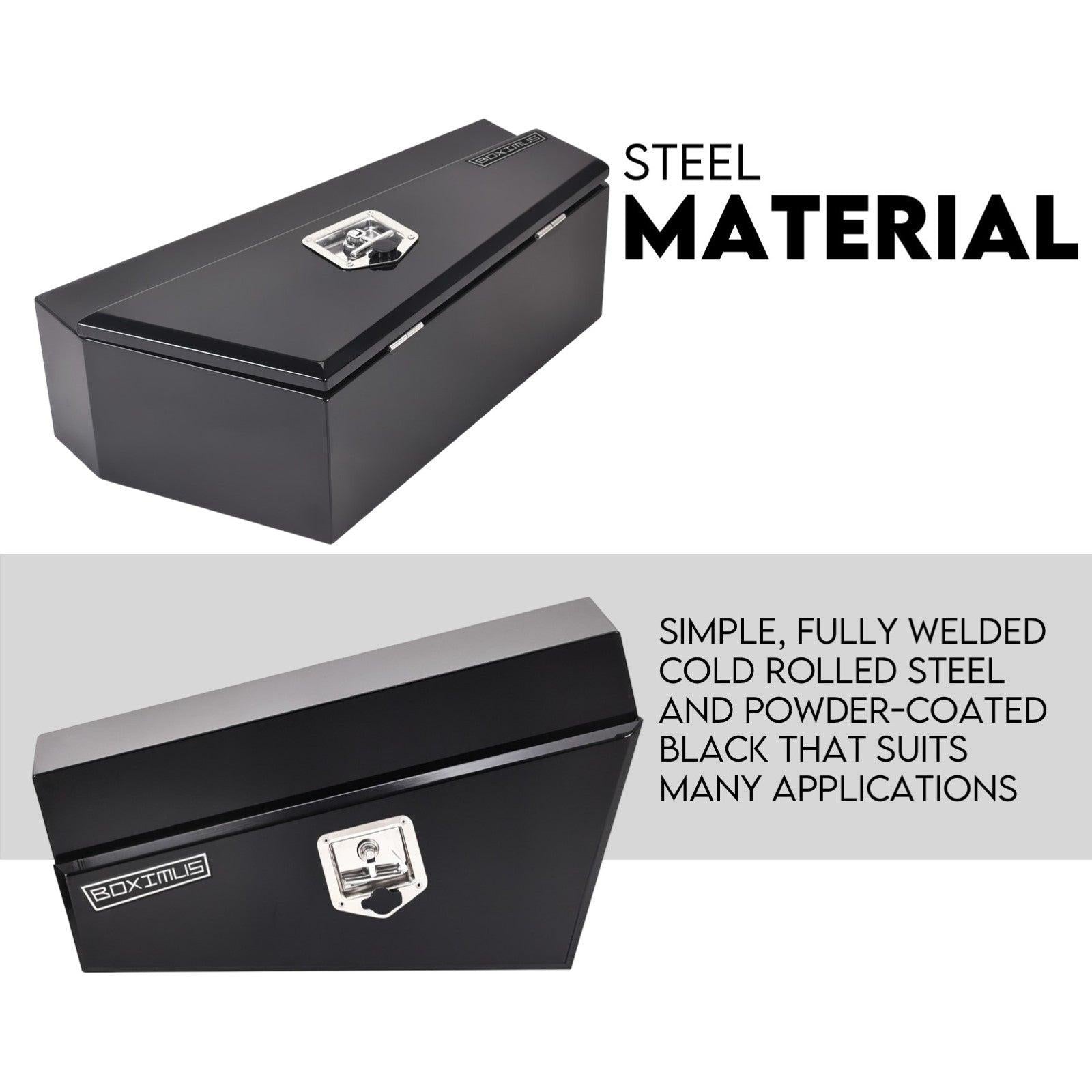 750mm Pair of Under Tray Undertray Tool Box Steel Underbody Toolbox.