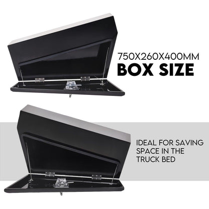 750mm Pair of Under Tray Undertray Tool Box Steel Underbody Toolbox.