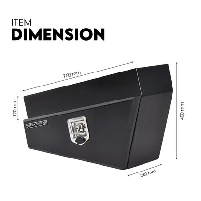 750mm Pair of Under Tray Undertray Tool Box Steel Underbody Toolbox.