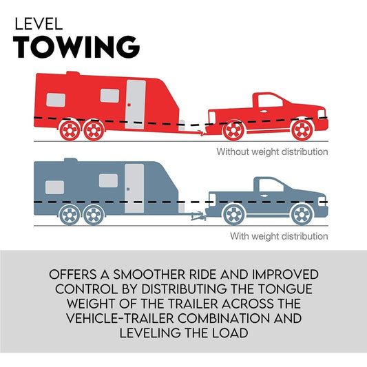 800lbs Weight Distribution Hitch System Load Leveller Caravan Anti Sway Bars.
