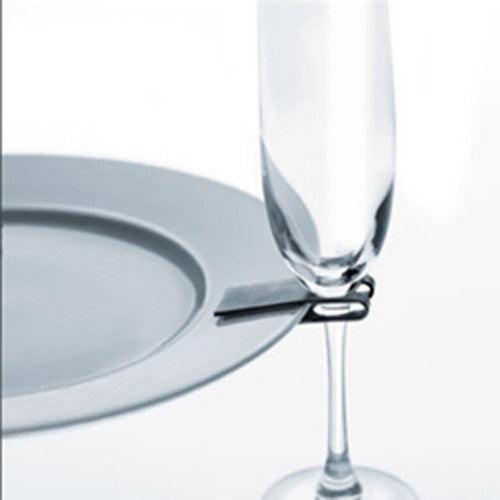 10 Pack Of 75mm White Wine Glass Dinner Lunch Plate Clip Holder - Stand Up Buffet Party  - Promotion Merchandise Gift.