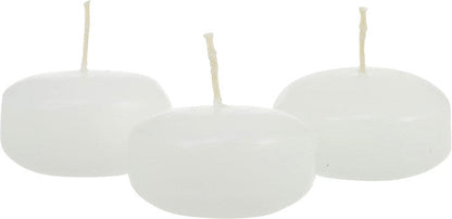 20 Pack of 8cm White Wax Floating Candles - wedding party home event decoration