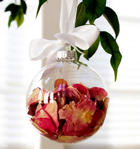 10 x Glass Bauble 8cm Diameter Round Clear with Silver Cap - table or tree centrepice personal memory theme craft gift