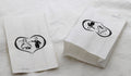 50 Pack Wedding Cake Bags Greaseproof Wax Paper Slice Take Home Favour Bride Groom in Heart