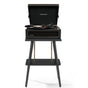 Crosley Voyager Bluetooth Portable Turntable + Crosley Turntable Stand Bundle - Black.